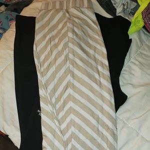 Chevron maxi skirt